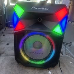 Pioneer Party Speaker (PSX-61)– 700 Watts, Auracast Bluetooth, LED Lights, All-Terrain Wheels, App Control