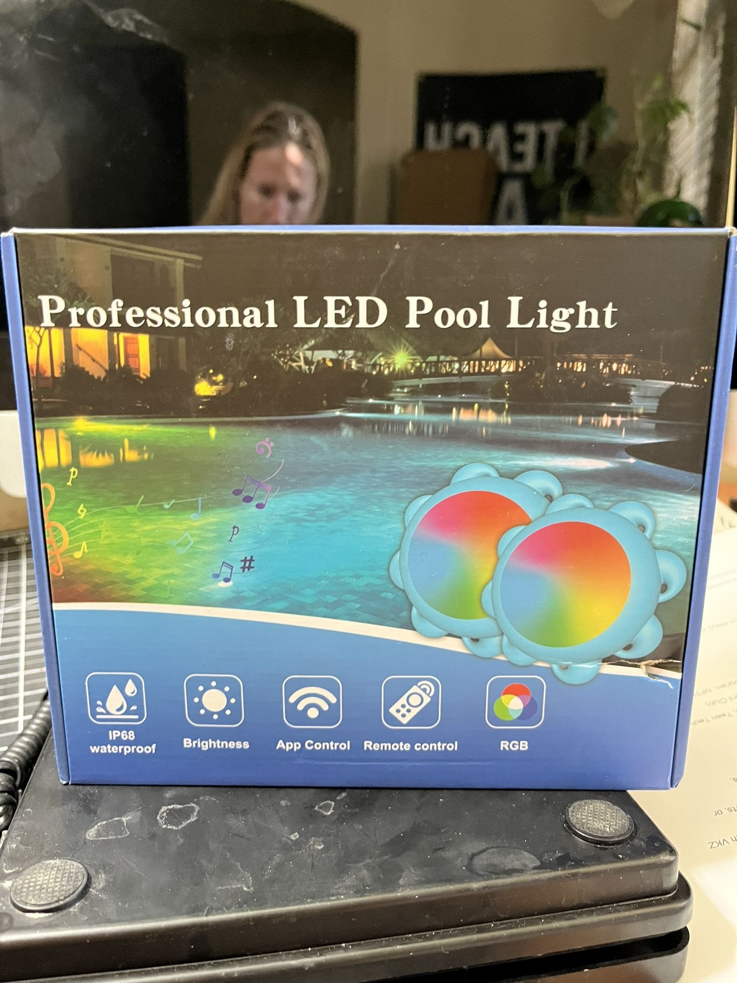 🌊 LED Pool Lights – Color Changing, Remote & App Control 🌊 📍 Location: S. Durango & 215 near IKEA | 💲 $20 Firm (Retail $59.98)  Features: 	•	Water