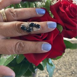 Beautiful Sterling Silver Onyx Ring