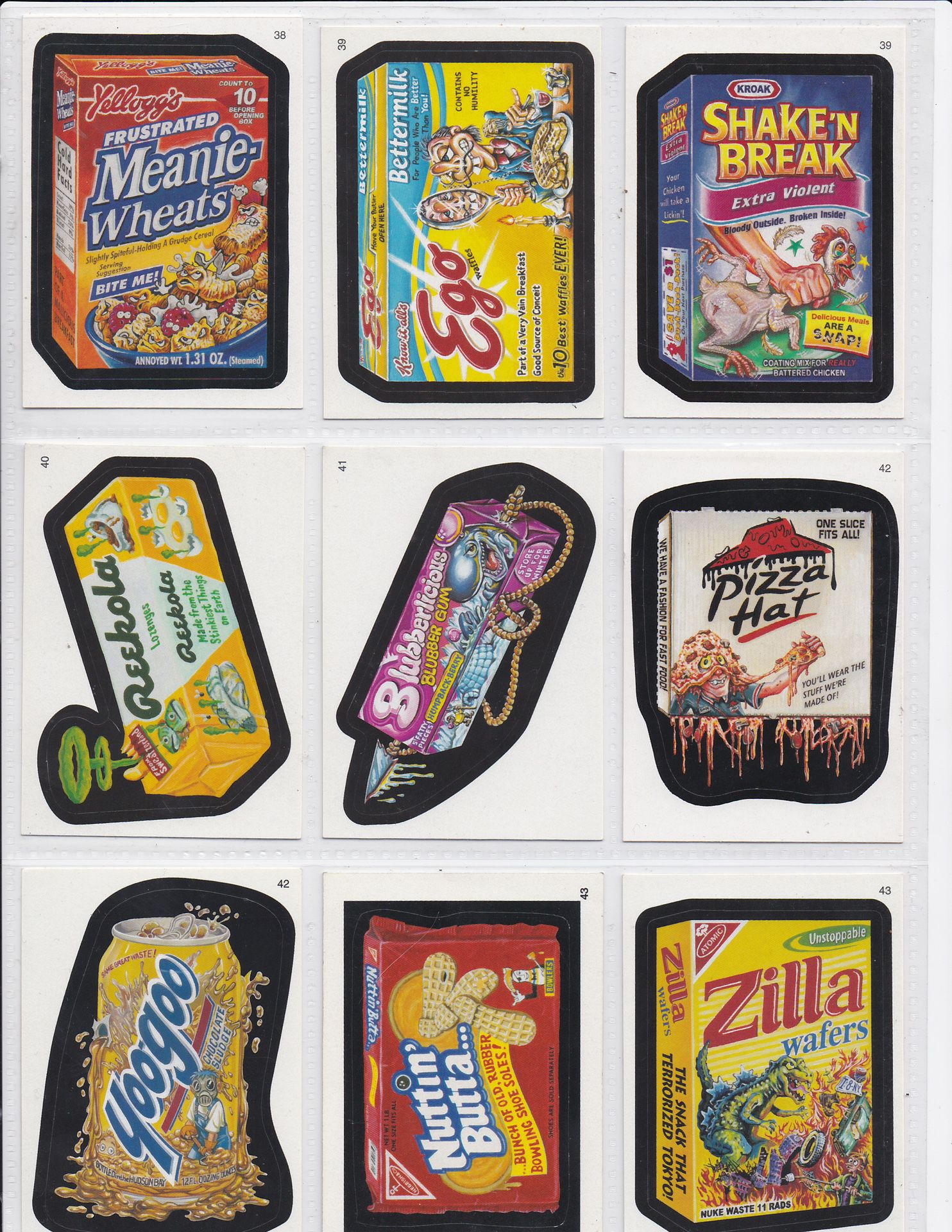 9 Wacky Packages Stickers Original Mint Stickers 2004-07