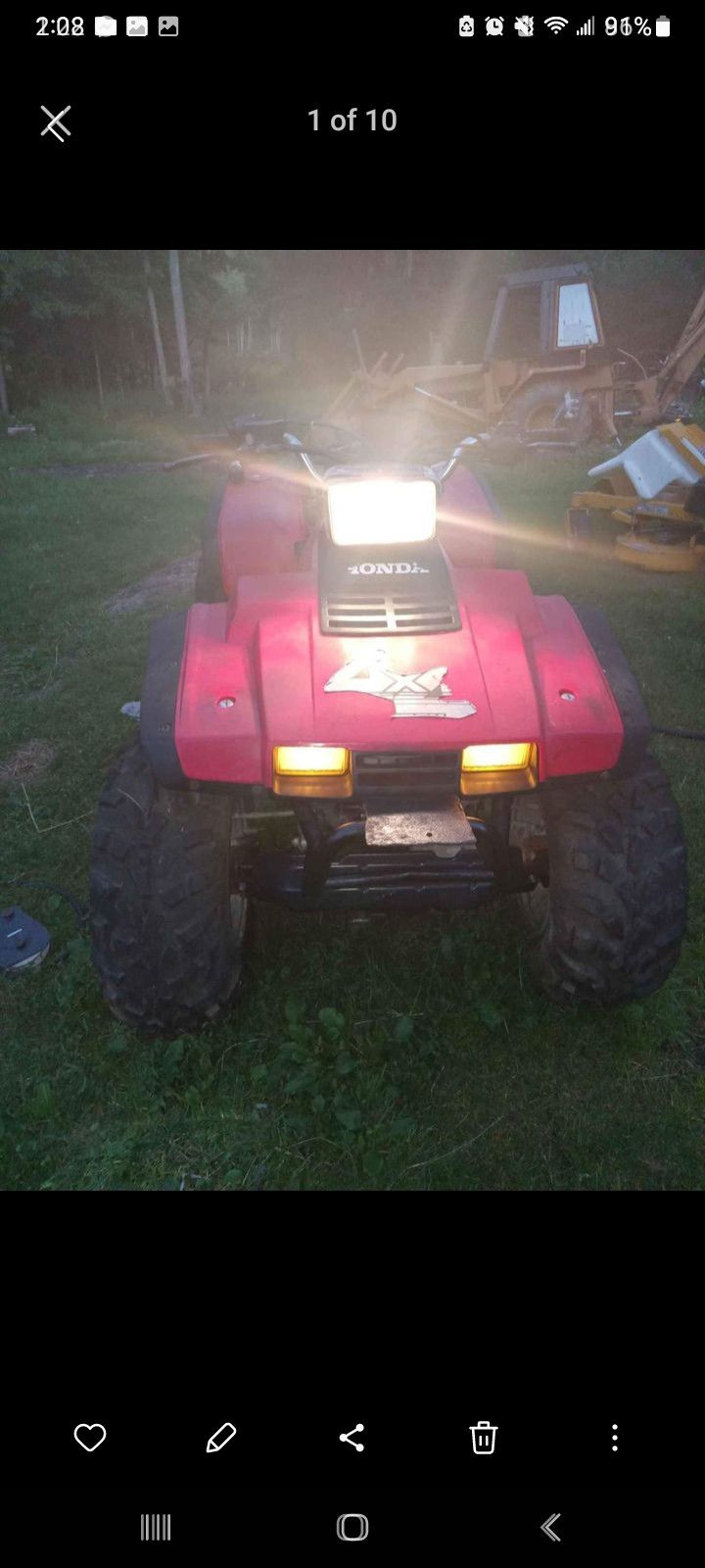 4x4 87 350 TRX Quad Foreman Fourtrack