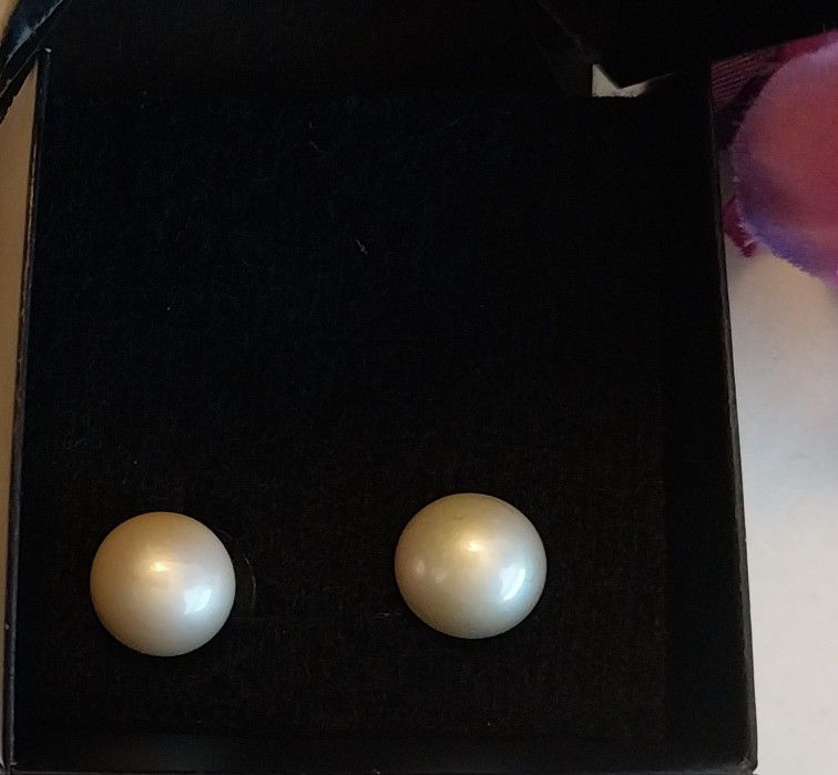 24k Gold Plated Pearl Earrings For Women 