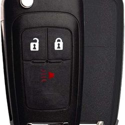 Replacement for Chevrolet Spark Flip Key Fob 3 Buttons That Uses FCC A2GM3AFUS03 Chip ID 46 PN 4 Compatible with 2013 - 2015 Chevrolet Spark - 