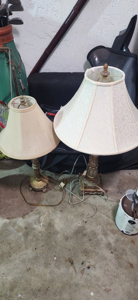 2 Vintage Lamps. $35 For Both