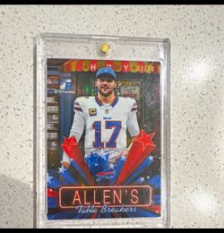 Josh Allen Bowman Chrome Table Breakers 02/30 Card