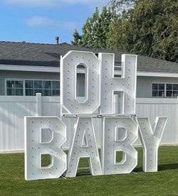OH BABY letters