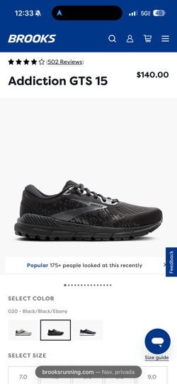 Brooks Addiction GTS 15 Medium