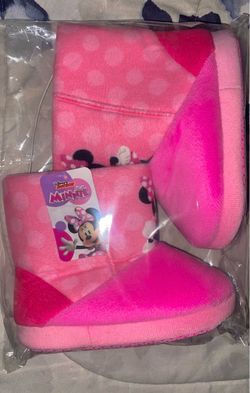 Minnie Mouse Kids Slipper Boots (Size:7/8) 👉$10 (New)👈
