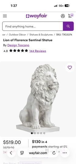 Lion Statue Large 2 Of Them