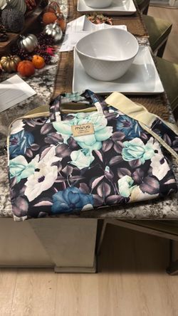Mosso Floral Laptop Bag with Shoulder Strap