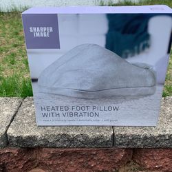 Sharper Image Heated Foot Pillow With Vibration 