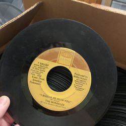 Assortment of 45 records no jackets. 