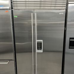 Sub Zero Built In Side By Side 48” Refrigerator + Ice & Water