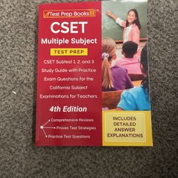 CSET multiple subject Test preparation book