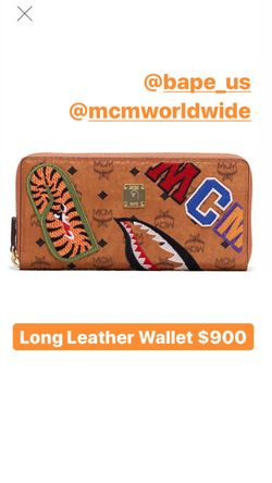 MCM Bape Long Wallet BNIB