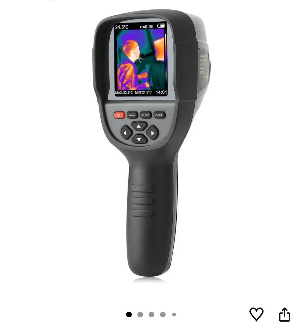 Thermal Inspection Camera for Auto Mechanics Technician Home Inspector (Handheld 3.2" 220x160) 