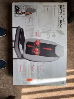 Sharper Image Shiatsu Massage Cushion Seat Topper