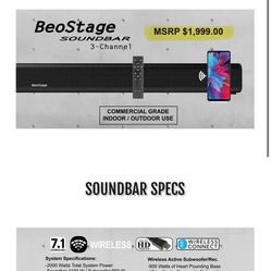 BeoStage Soundbar 3-Channel