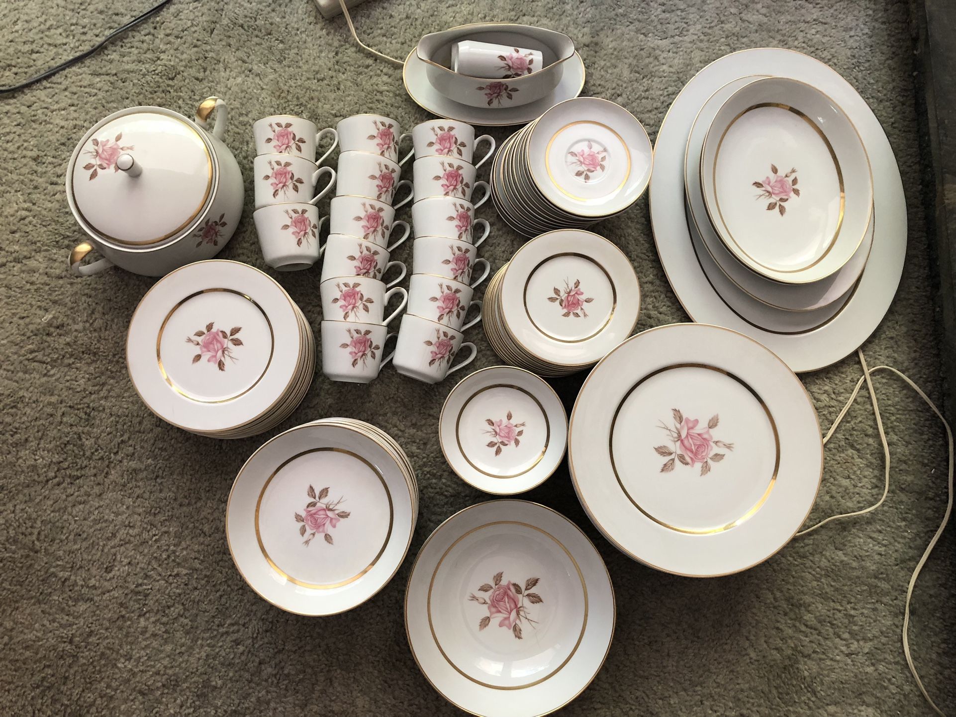 Vintage China Style House Japan Rosemont Pattern