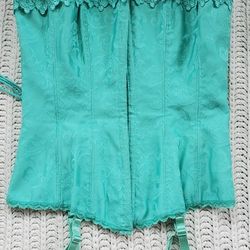 Sea Foam Green Frederick's Lace Corset size 34