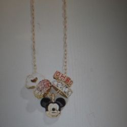 Disney Charm Mickey Mouse Necklace
