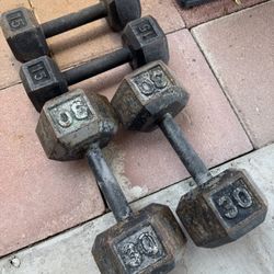 30 Lbs & 15 Lbs Dumbbell Sets