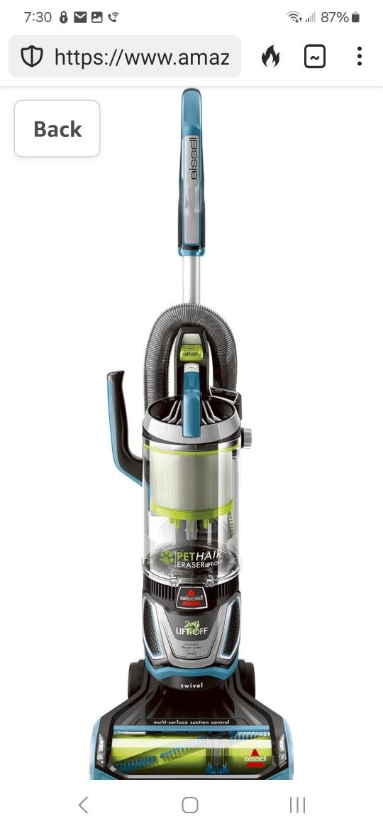 Bissell Pet Hair Eraser Liftoff Vacuum Cleaner