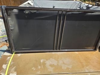 Heavy duty metal screen door