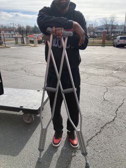 Medical Crutches And Medical Boot