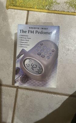 SHARPER IMAGE FM PEDOMETER