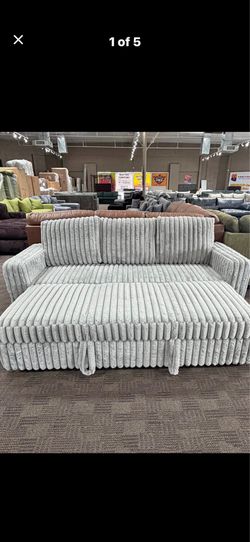 Jumbo Corduroy Sofa Convertible To Bed