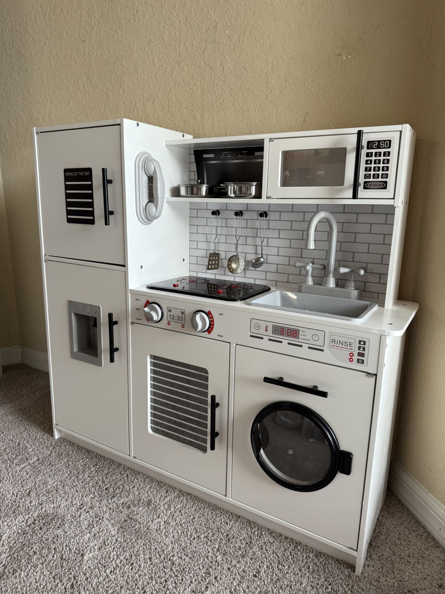 Wooden Play Kitchen Toy