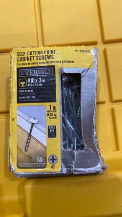 Everbilt #10 x 3in Philips truss head cabinet screws