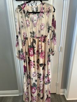 New floral maxi women dress medium