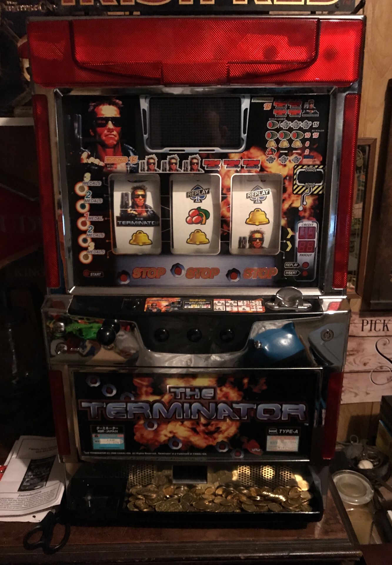 Terminator IGT Full Size Slot Machine Casino Works Perfectly