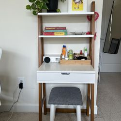 Ladder desk/shelf/vanity 