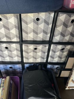 Nine cubic with Little foldable drawers needs a little bit TLC hammer in the back of the board just to hold it up but other than that, it’s good. I’ll