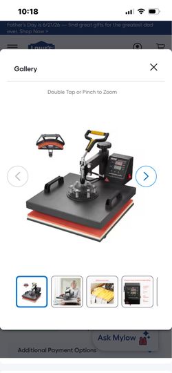 Heat press, barely used