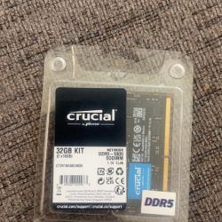 Crucial Laptop 32GB DDR5 RAM Kit (2x16GB), 5600MHz
