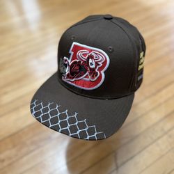 NEW Chicago Bulls SGA Artist Series Brown/Red Snapback Griffin Goodman Sz. OS