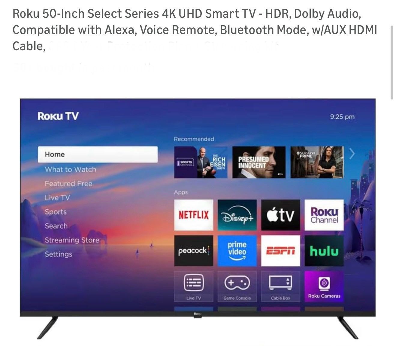 50”Roku TV In Box