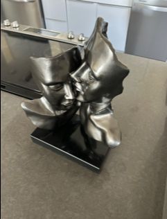 Contemporary Abstract Faces Sculpture