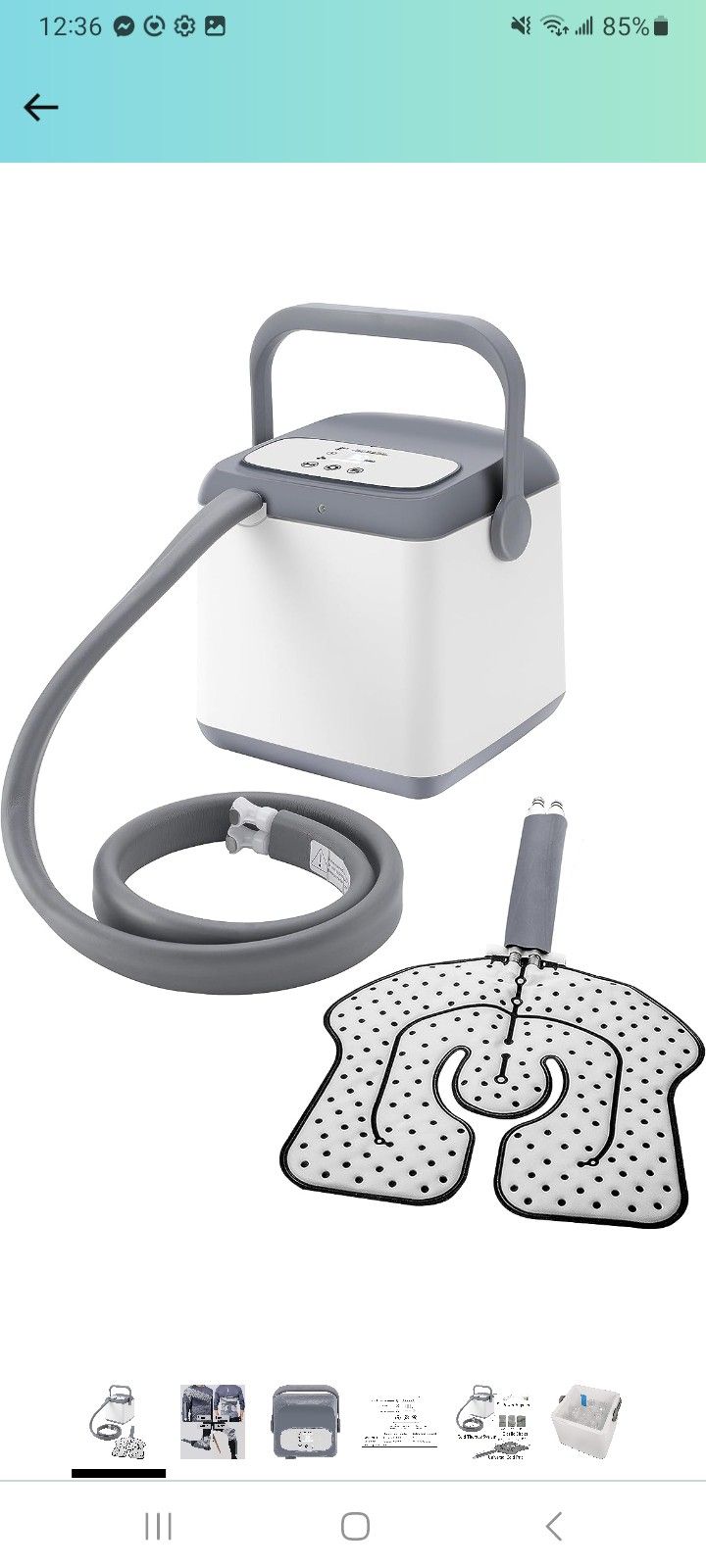 NEHOO Cold Therapy System, Programable Ice Therapy Machine, Post-Surgery Continuous Cryotherapy Cold Pack, Universal Pad for Knee, Ankle, Cervical