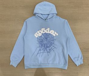 Light Blue Sp5der Hoodie