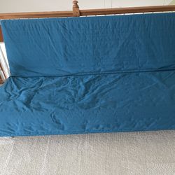 Futon With Two Covers ( Grey & Blue)