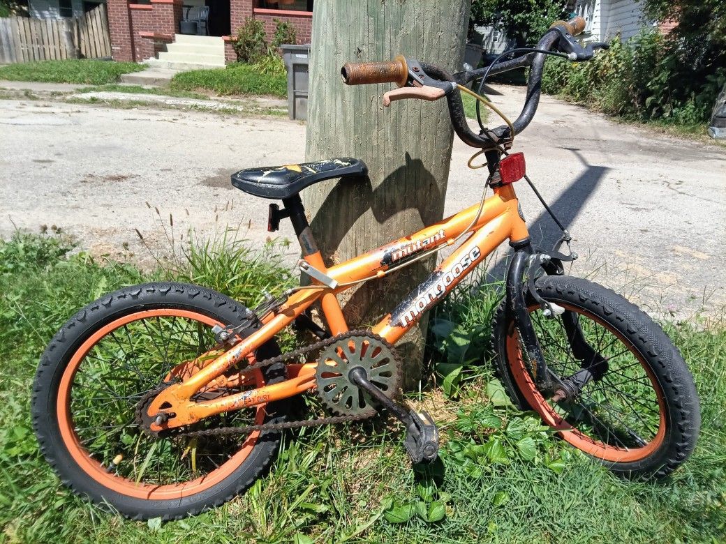 Mongoose Mutant BMX Child Bicycle - 16" wheels - Ready to ride!

