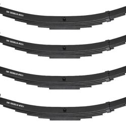 Aeagle Trailer Spring 6 Leaf Double Eye For 7000 Lbs Trailer Axle Springs, 25-1/4” Length, 3500 Lbs Weight Capacity Per Spring, Replacement SW6 4PCS