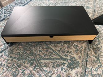 IKEA monitor stand w/ drawer