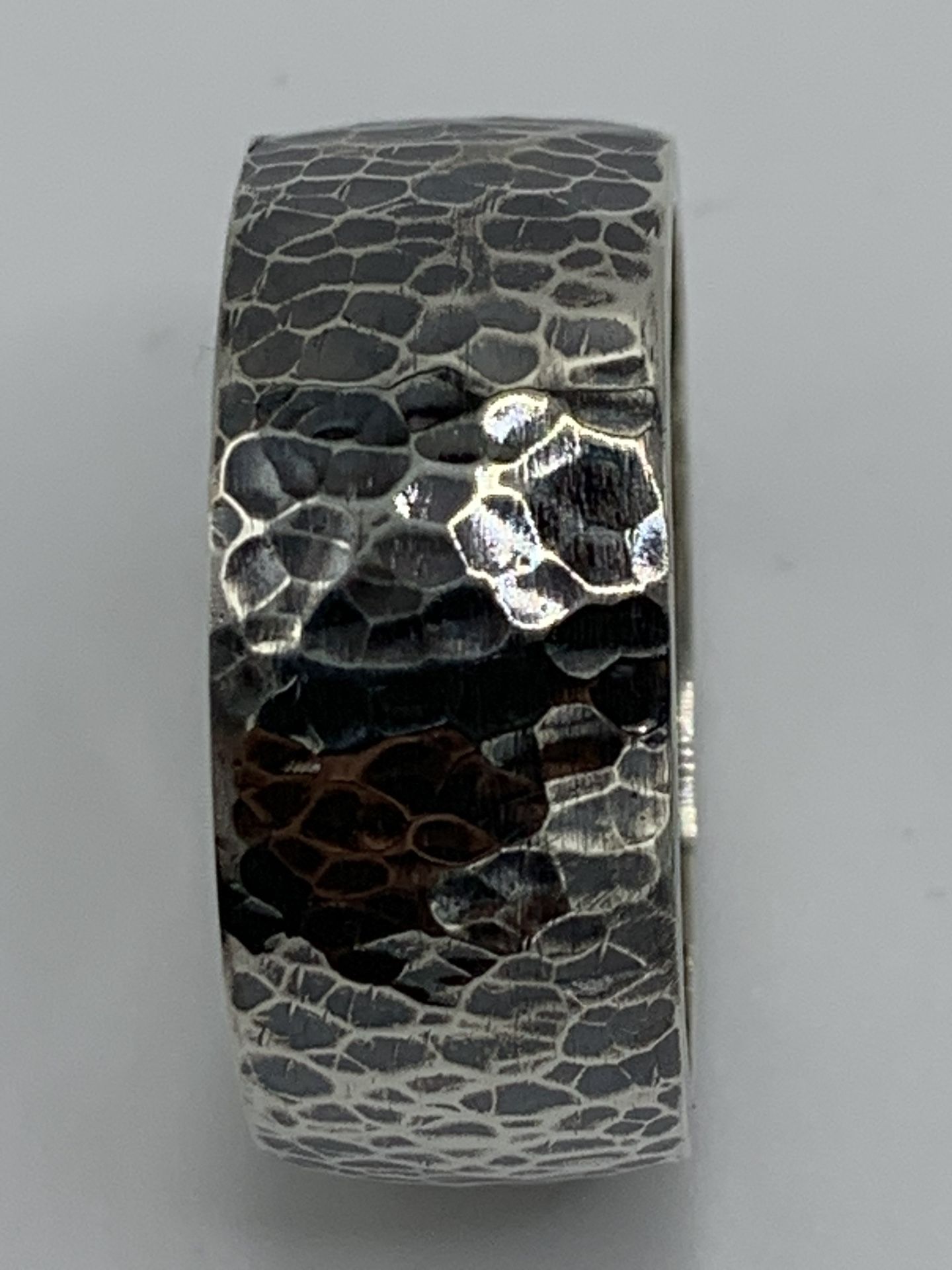 Sterling silver Hammered Band