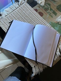 Vans Off The Wall Black Leather Zip Notebook